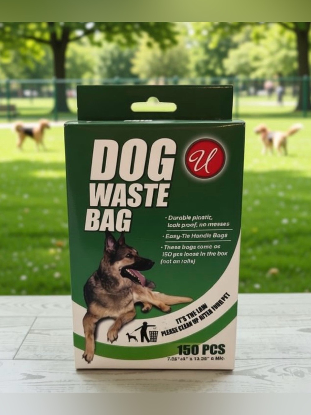 U Brand Dog Waste Bags / Doggy Doo Bags - 150 PCS LARGE BAGS not on a roll.